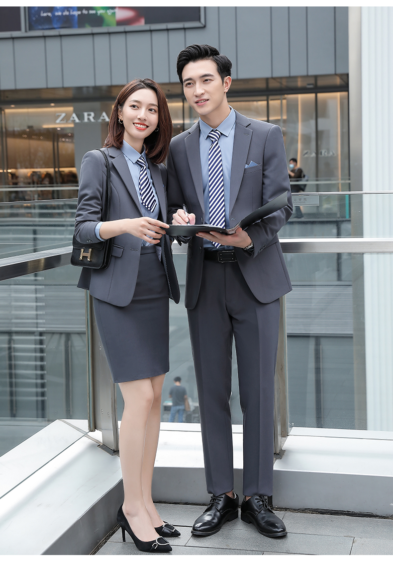 團(tuán)體西服定制模特展示圖片3